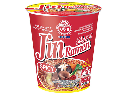Ottogi Instant Noodles Jin Ramen Spicy 65g