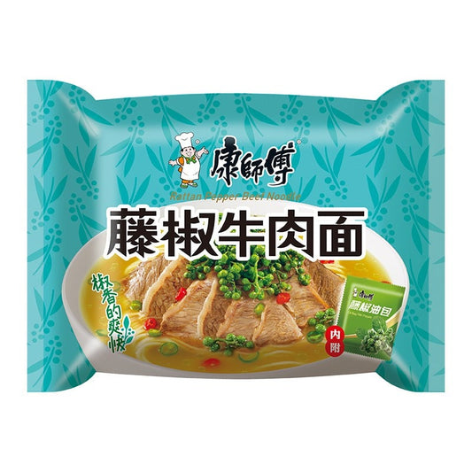 Master Kong Rattan Pepper Beef Instant Noodles 100g