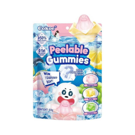 Cokoc Peelable Gummies Mixed Fruit Soda 60g