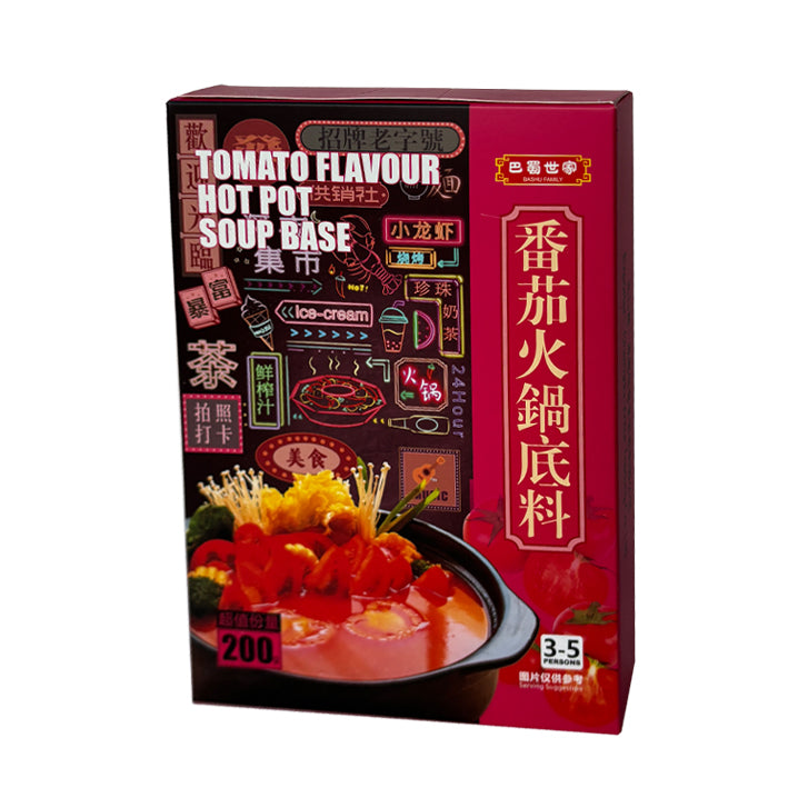 Bashu Family Hot Pot Soup Base Tomato 200g