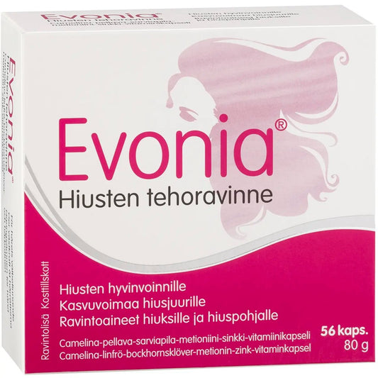 Evonia Hiusten Voima Ravintolisä 56 kaps.