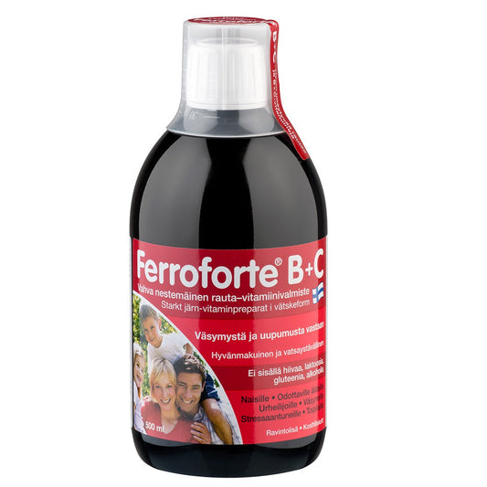 Ferroforte B + C - Rauta-vitamiinivalmiste 500 ml