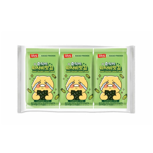 Kwangcheon Kakao Friends Seaweed wasabi flavor 3x5g