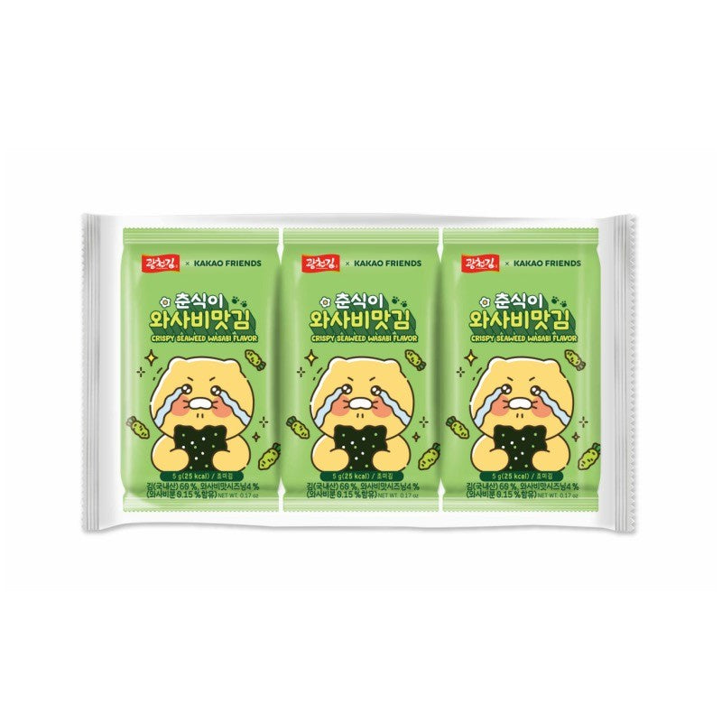 Kwangcheon Kakao Friends Seaweed wasabi flavor 3x5g