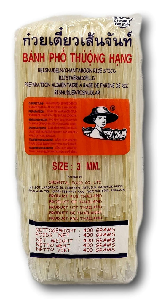 Farmer straight rice sticks 3mm 400g