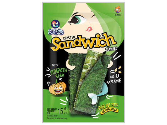 Seleco Seaweed Sandwich Snack Pumpkin/Sesame 15g