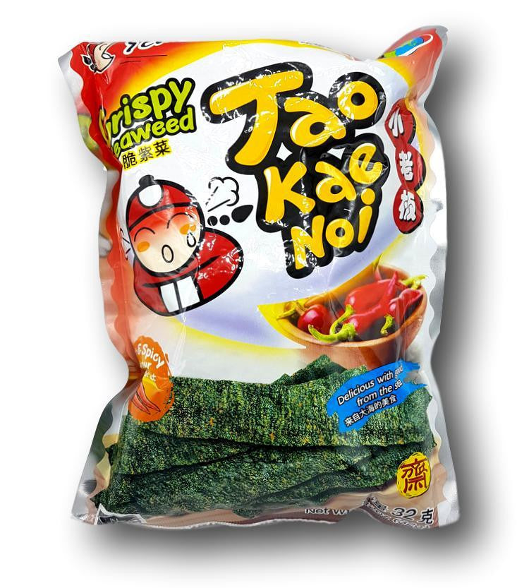 Taokaenoi Seaweed Snack Crispy Hot & Spicy 32g