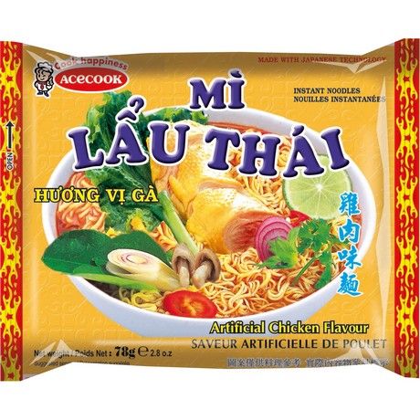 ACECOOK Instant Noodles Chicken MLT 78g