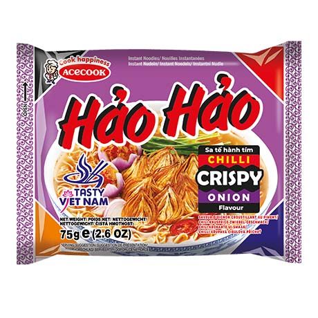 ACECOOK Instant Noodles Chili Crispy Onion 75g