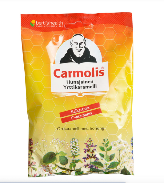 Carmolis honey herbal caramel 75g