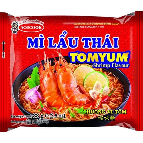 ACECOOK HH Instant Noodles Tom Yum Flavor 83g