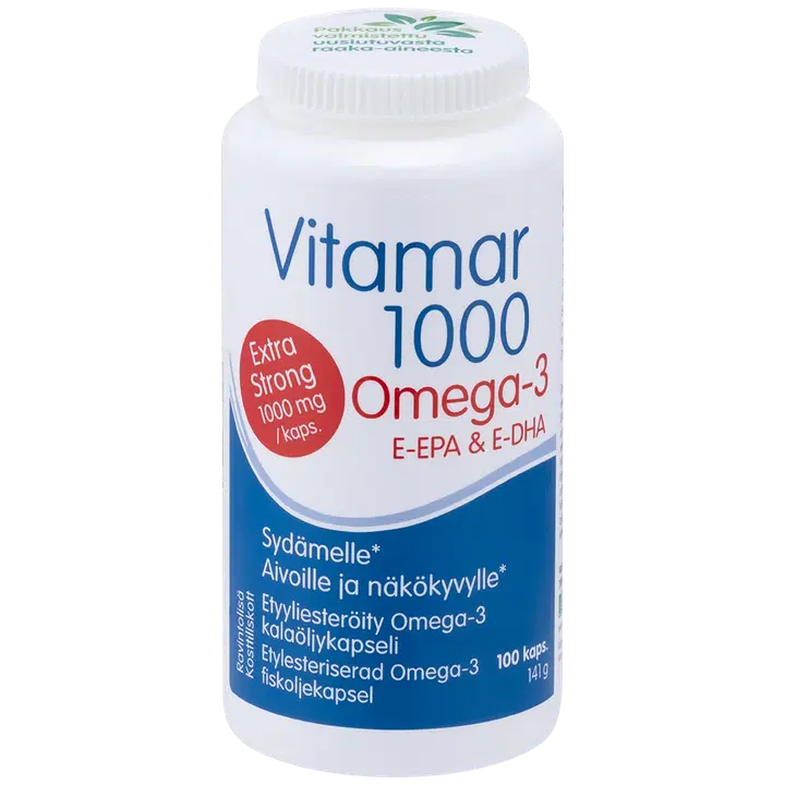Vitamar 1000 Omega-3 kalaöljy 100 kaps.