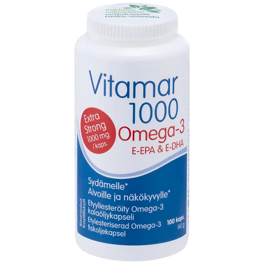 Vitamar 1000 Omega-3 kalaöljy 100 kaps.