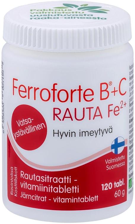 FerroforteBC Iron Tablets 120 Tablets New Package