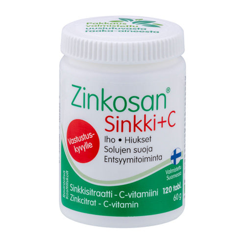 Zinkosan Zinc + C Tablets 120 tablets