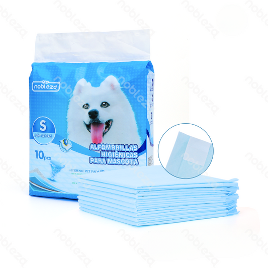 PET PAD WITH ADHESIVE TAPE STICKERS L60*W40CM WHITE&BLUE 10PCS/BAG