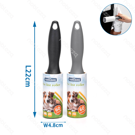 PET HAIR LINT ROLLER 1 HANDLED AND 1 ROLL(2 colors mixed)