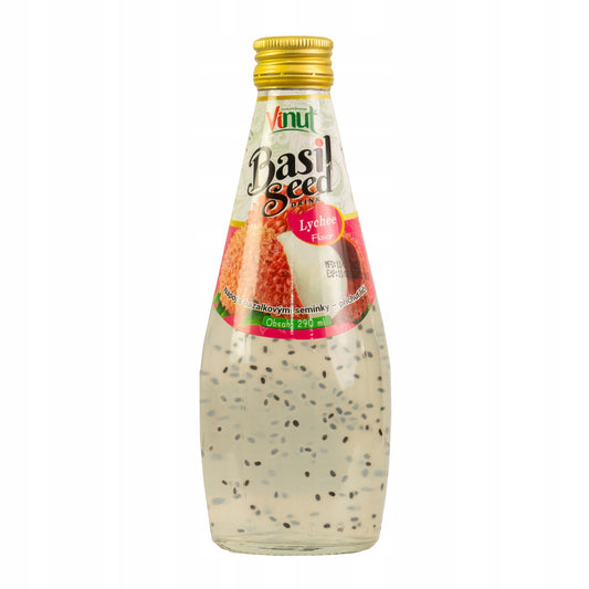 Vinut Basil Seed Drink Litchi 290ml