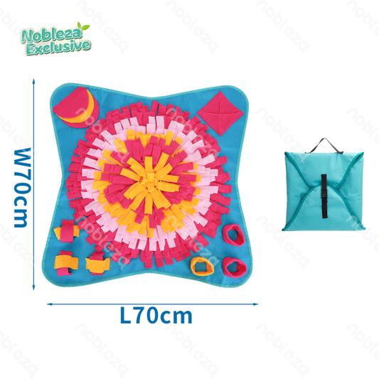 Nobleza exclusive pet collapsible snuffle mat(Blue)