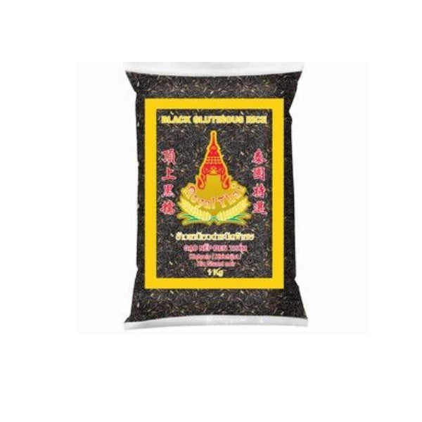 ROYAL THAI Musta thaimaalainen tahmea riisi 1kg