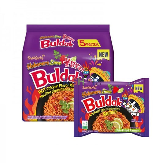 Samyang BULDAK Hot Chicken Noodles Havana Lime 5x135g