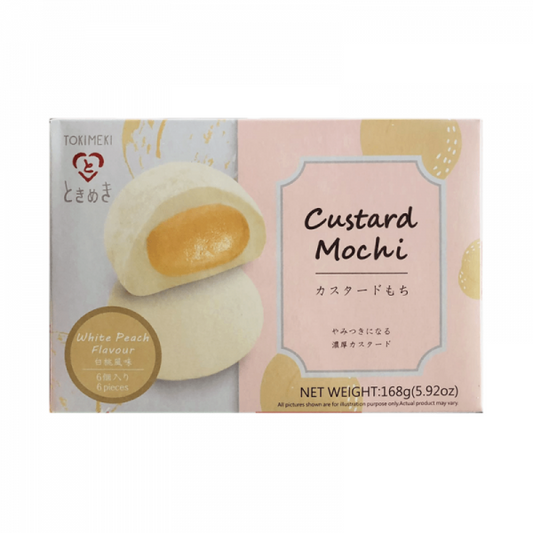 TOKIMEKI White Peach Flavor Custard Mochi 168g