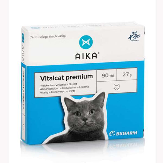 AIKA Vitalcat Premium - Kissojen lisäravinto 90 tablettia