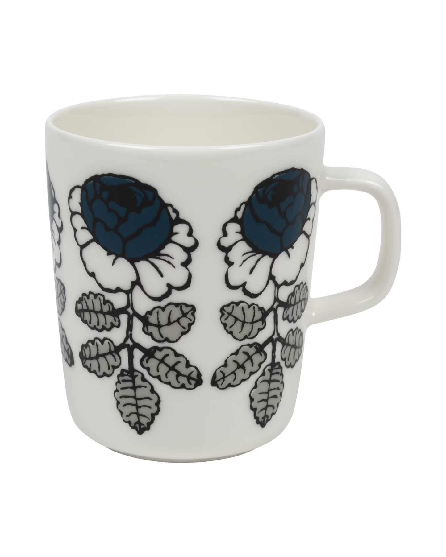 Marimekko Vihkiruusu mug petrol 0.25L